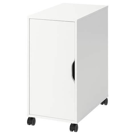 metal box with casters|ALEX Storage unit on casters, white/black, 14 1/8x29 .